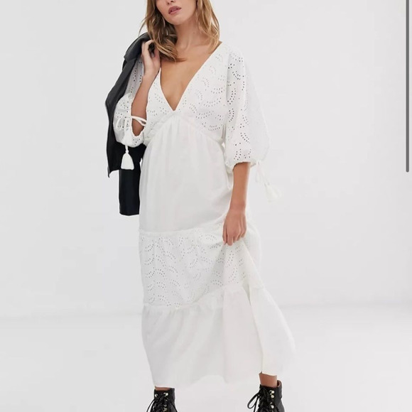 ASOS Dresses & Skirts - ASOS DESIGN broderie tiered maxi dress